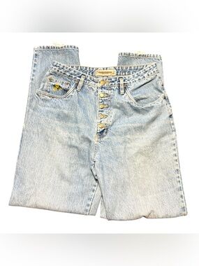 Vintage Paris Sport Club Sunflower Mom Jeans Size 13